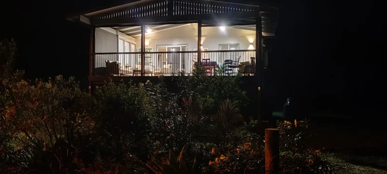 Deck at night